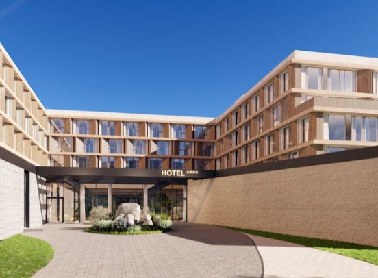 Budynek Hotelu Berkowa z zewnątrz